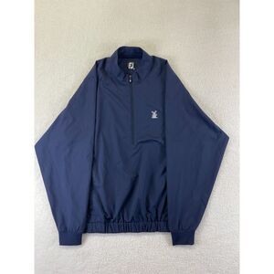 Footjoy Pullover Men M‎ Navy Blue Half Zip Performance Mid Layer Golf Sweatshirt